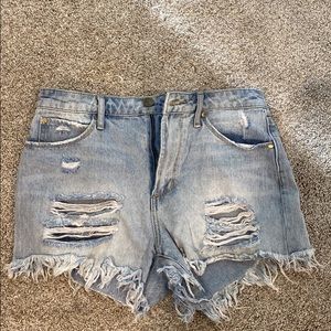 Articles of Society High Rise Denim Shorts- Size Small